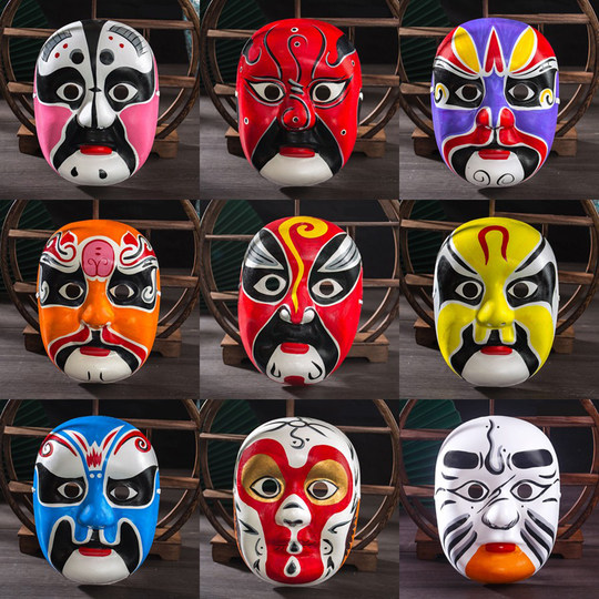 Макияж лица Пекинской оперы, китайская опера и рэп, национальная тенденция