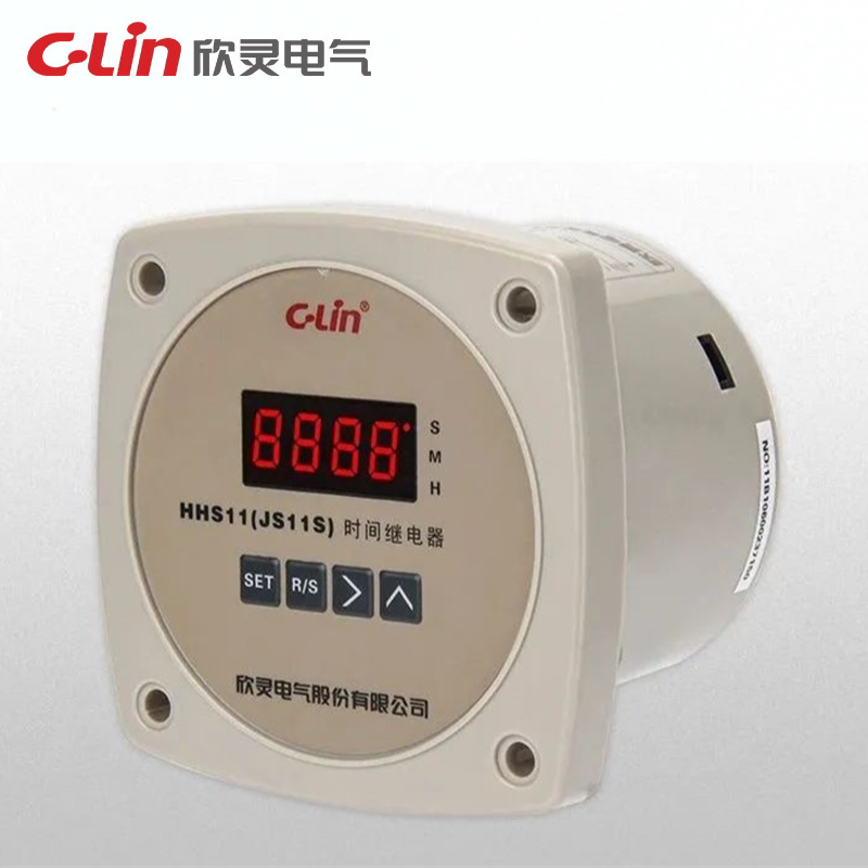 Xinling HHS11 (JS11S) improved digital display time relay (button type) 0 01 seconds-9999 hours