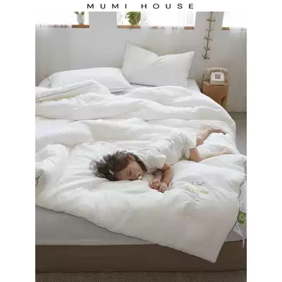 Cotton spring and autumn mother and child quilt four seasons universal antibacterial quilt single double quilt antibacterial baby cotton quilt core solid color quilt