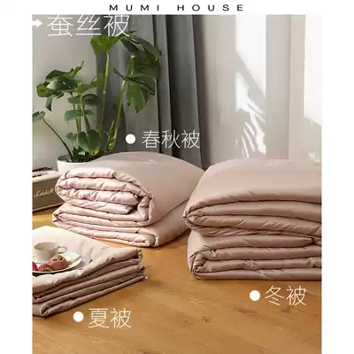 Washed 100%silk quilt Winter quilt cotton air-conditioning quilt double pure cotton silk quilt core four seasons universal spring and autumn quilt