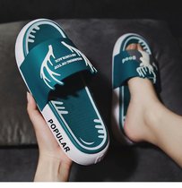  ALEXs new mens outdoor one-word drag outside to wear thick-bottomed shit-stepping ins personality trend summer slippers men