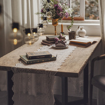  ALEX small town French table flag American bed flag ins pure white lace embroidery custom coffee table table cloth