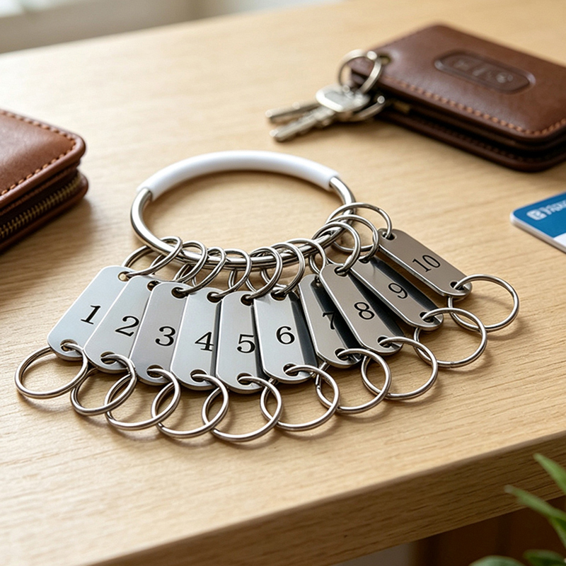 Laser-Engraved Stainless Steel Number Plates, Hotel and B&B Key Tags, Warehouse Property Identification Metal Tags Laser-Engraved Stainless Steel Number Plates, Hotel and B&B Key Tags, Warehouse Property Identification Metal Tags