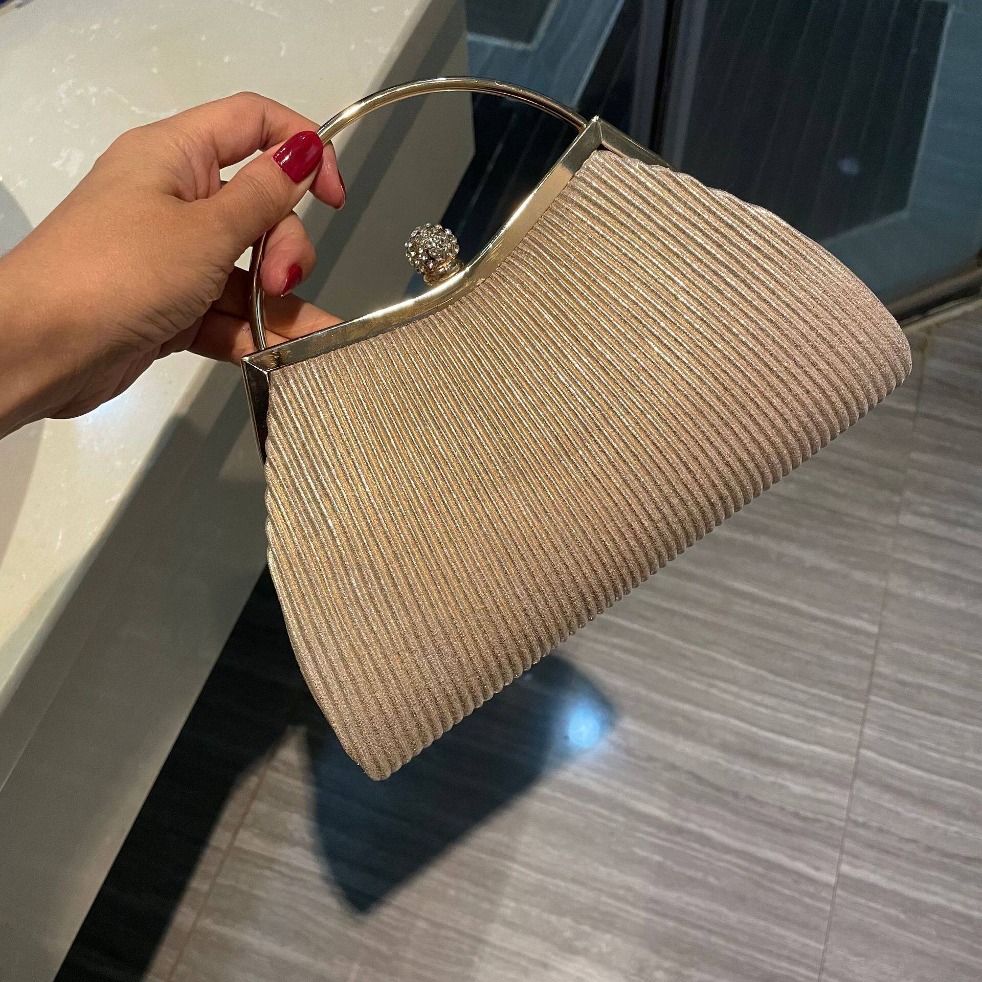 Evening bag banquet diamond handbag light luxury celebrity bag wedding bag high-quality texture prom party party dress