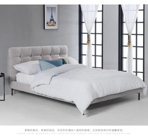 Galia Nordic small apartment cloth bed modern single double bed 1 8 bedrooms 1 2 meters tatami fabric wedding bed