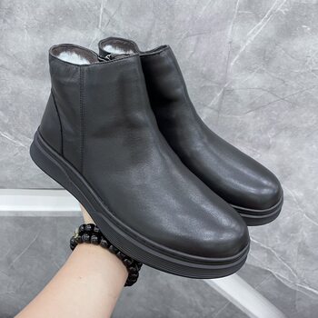 Maple fashion winter side zipper cotton boots chelsea boots