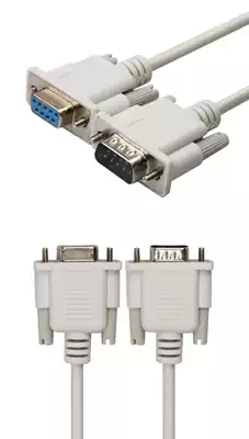 RS232 serial cable COM port data cable DB9 connection cable Male to female Male to female Female to female