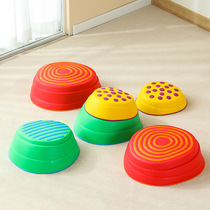 Rainbow Over River Stone Sensation System Training Equipment Balance Haptic Plate Plastic Morning Teaching Aids Kindergarten Non-slip Children Toys