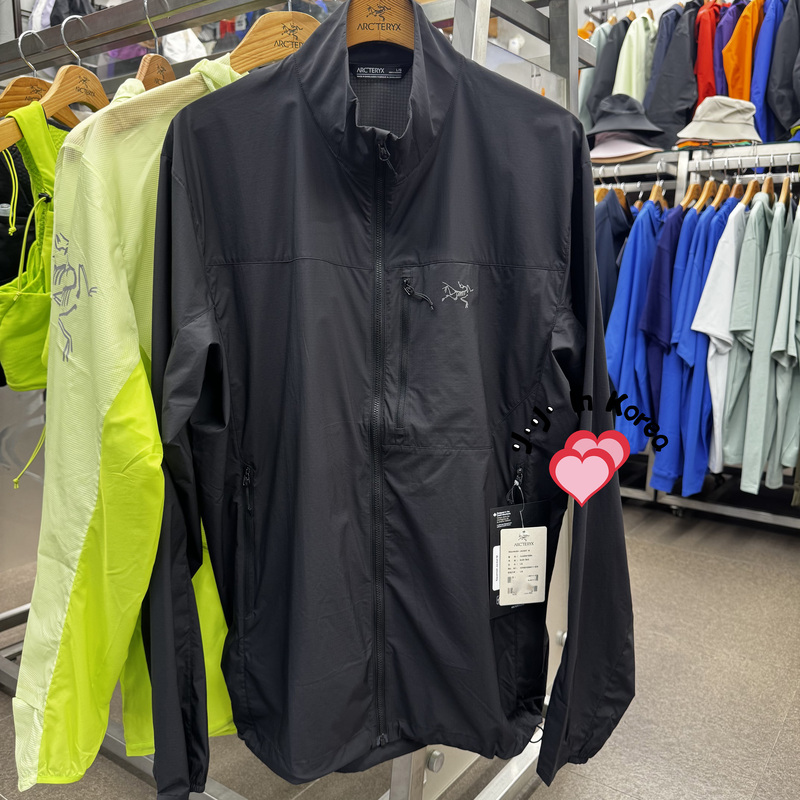 26 New Korean-Made Arc'Teryx Squamish Jacket Windproof Lightweight Men's Stand-Up Collar Windshell 26 New Korean-Made Arc'Teryx Squamish Jacket Windproof Lightweight Men's Stand-Up Collar Windshell