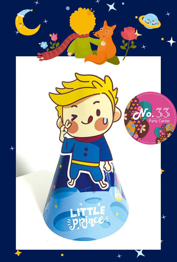 33 Love party cartoon little prince creative birthday hat Guest hat Baby year-old dress up supplies