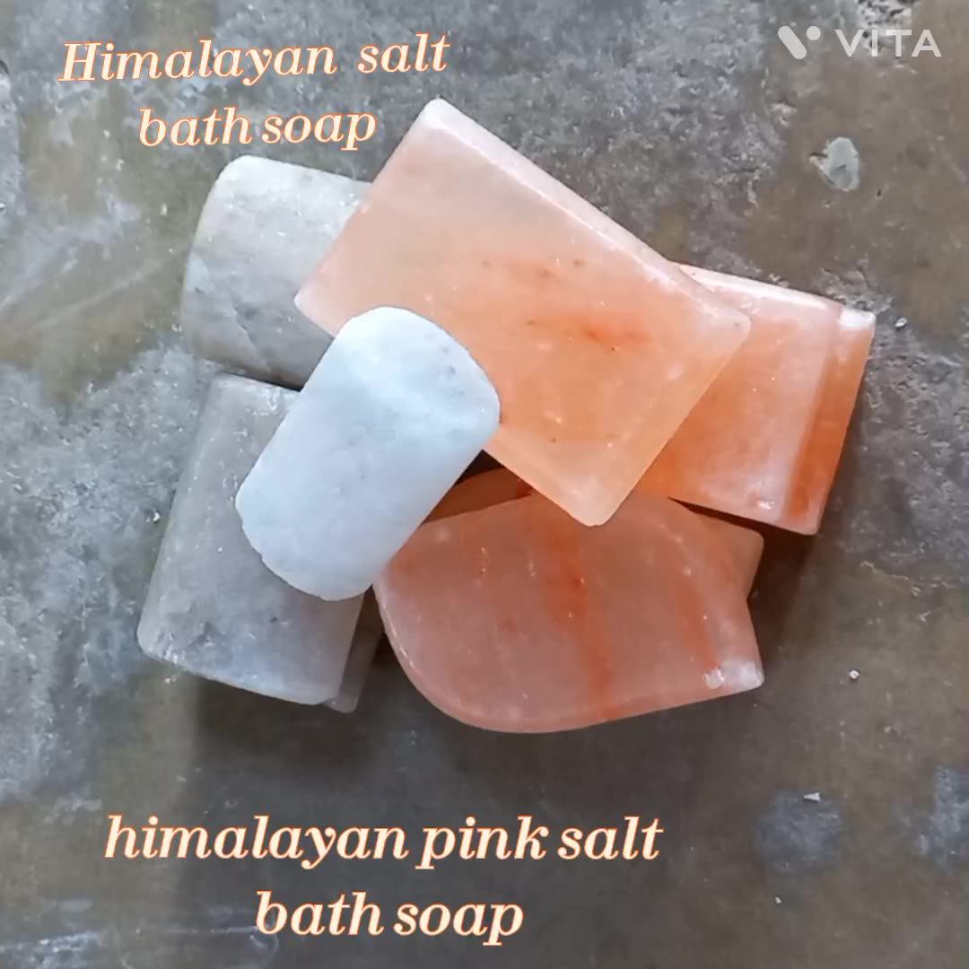 Natural Himalayan Light Pink Salt Soap Bar From Pakistan Salt 25mm 100