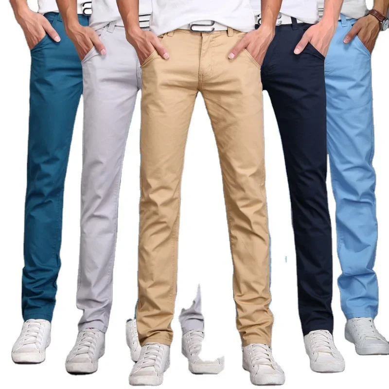 Men's colored summer trousers