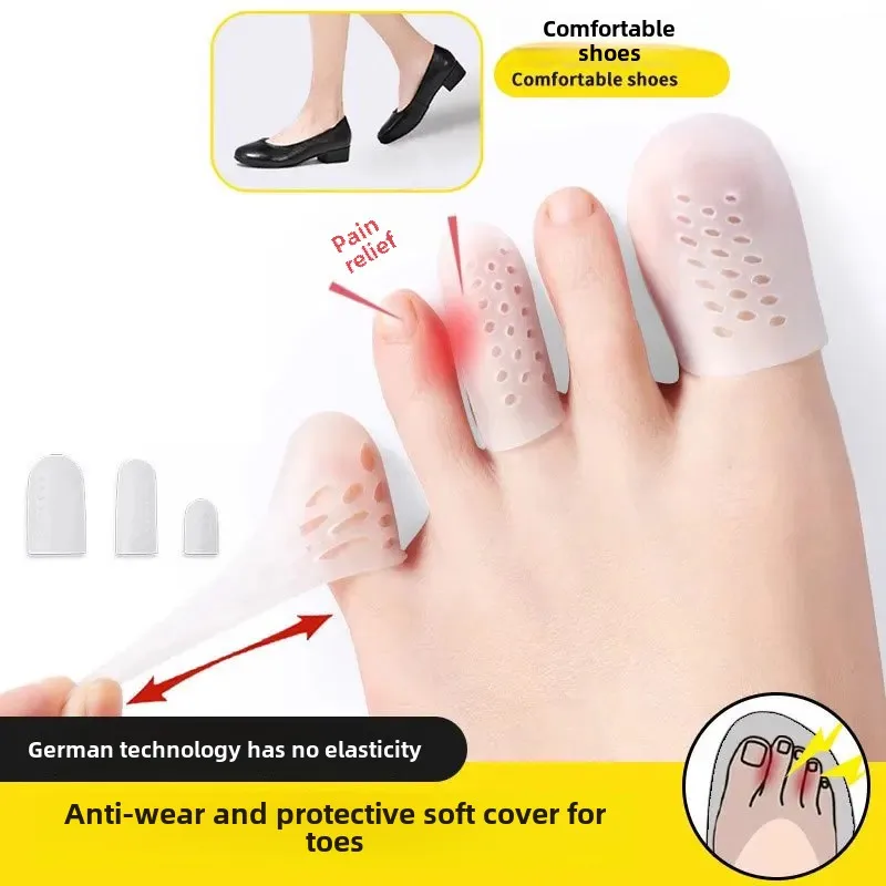 Toe Protection Cover Soothing Glue Anti-wear Cover Anti-squeezing Foot Artifact High-heeled Shoes Toe Protection Anti-pain Summer Ultra-thin Toe Cover