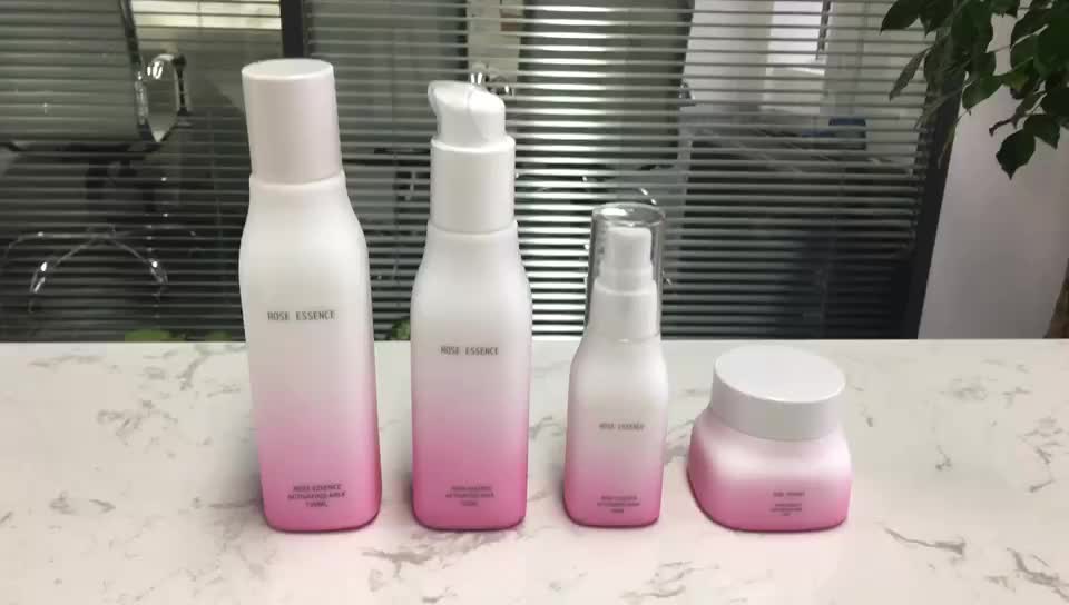 Recyclable Bottles Cosmetics Skincare Packaging Opal Glass Bottle