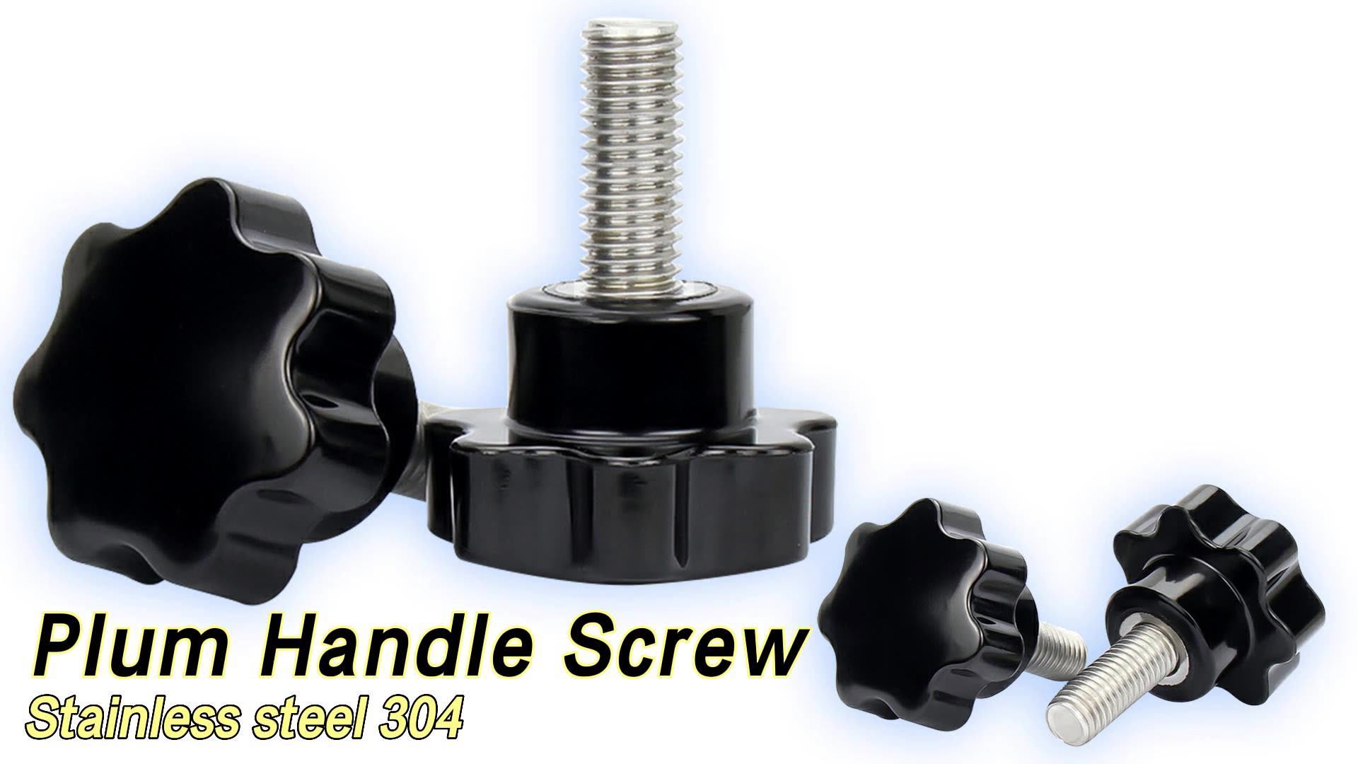 Bakelite Plum Screw Hand Screw Stainless Steel Star Handle Bolt 5/7pointed Plastic Head Handle