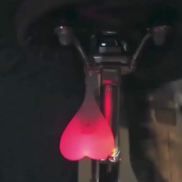 Cycling Balls Tail Heartshaped Creative Silicone Light Bike Waterproof