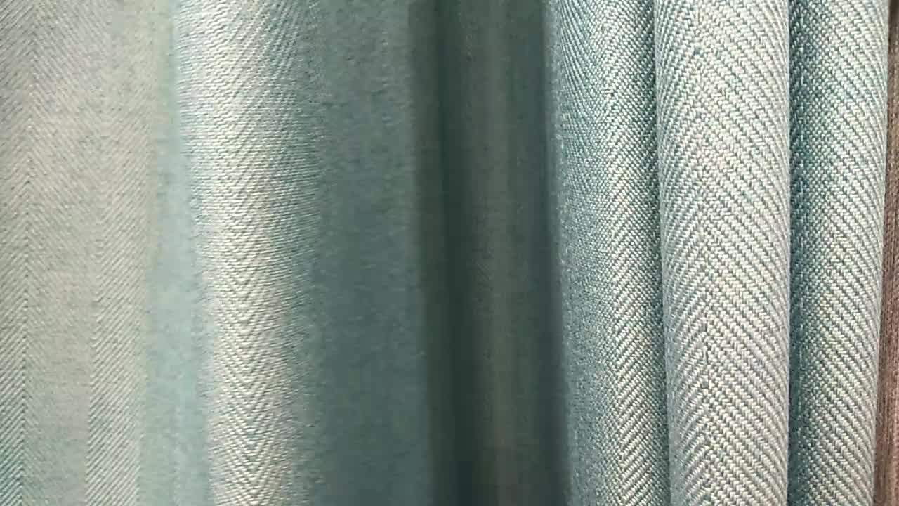 Factory Wholesale Two Sided Linen Fabric Curtain Wall Office Curtain