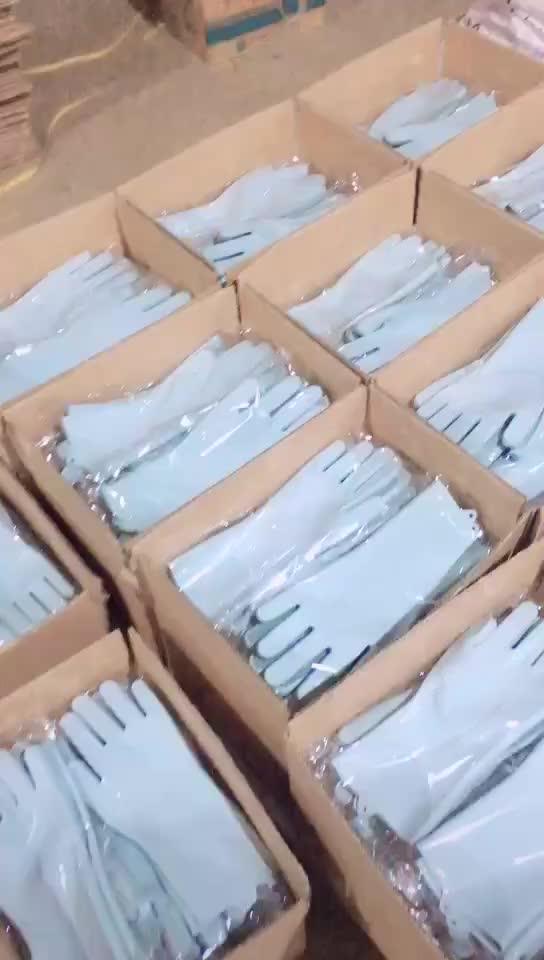 Amazon Hot Selling Waterproof Dish Washing Gloves Rubber Dishwashing