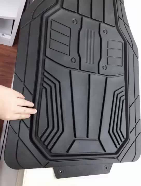 New Arrival Heavy Car Floor Mats Black Tray Car Foot Mat Universal Cool Design Pvc Car Mat Buy