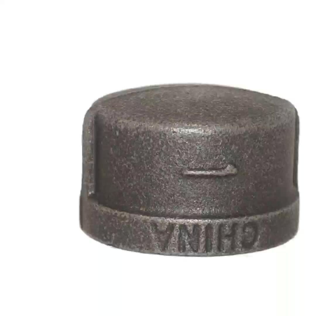 Wrought Iron Fence Parts Floor Flange Black 3/4" Floor Flange Iron Pipe