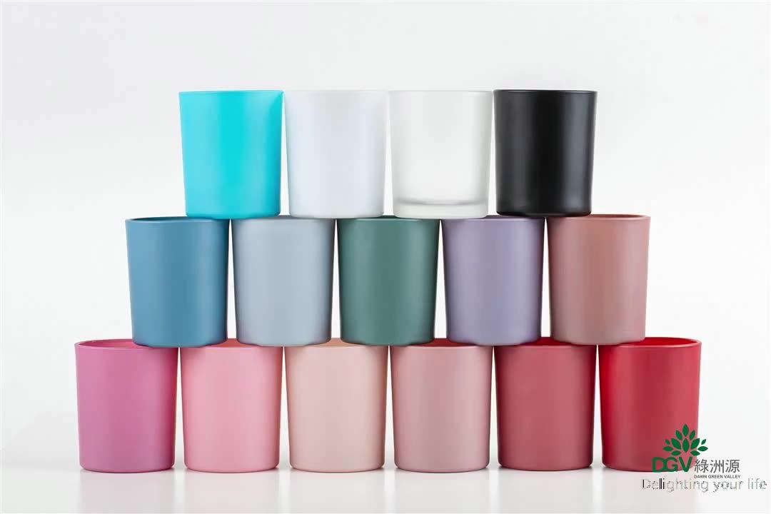 8 Oz Candle Jar200 Ml 300ml Luxury Candle Jars Frosted Glass Candle