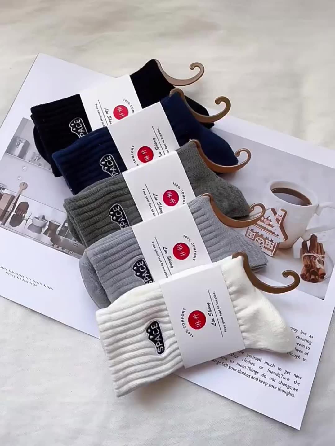 Custom Socks Design Own Logo Crew Socks No Minimum Order Private Your