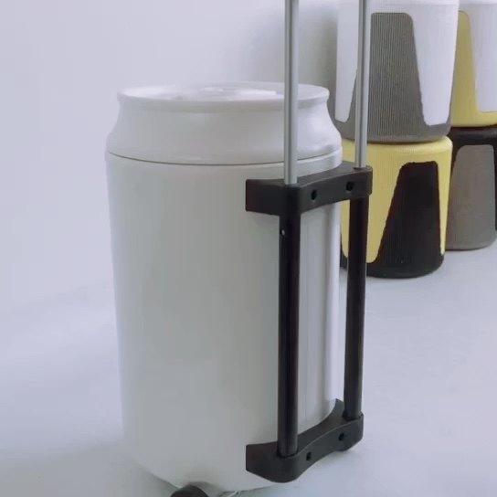 Hs Plastic Cooler Box With Trolley 5 Gallon Special Cooler Box For