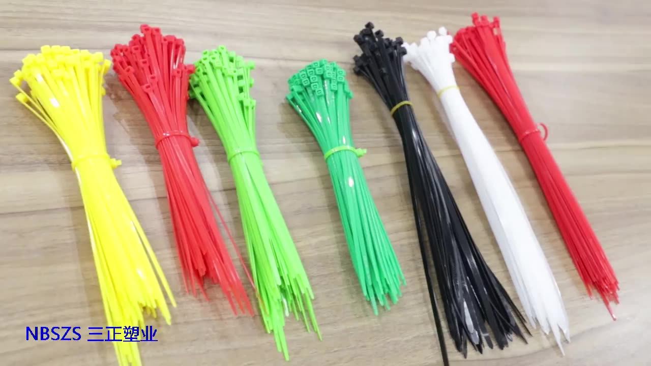 Ecofriendly Colorful Nylon Cable Tie Uv Resistant Heavy Duty Plastic