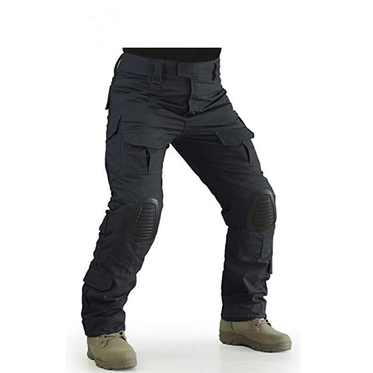 Tactical Pants With Knee Pads Airsoft Camping Hiking Hunting Bdu