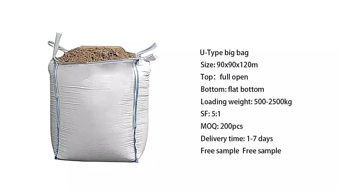 EGP Factory Customized 1 ton bulk bag wood pellets 1000kg FIBC bag