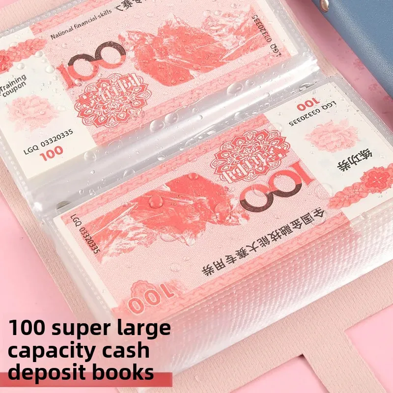 New Commemorative Banknote Collection Book Cash Deposit Bank Banknote ID Bag Change Large Capacity Bill Collection Book