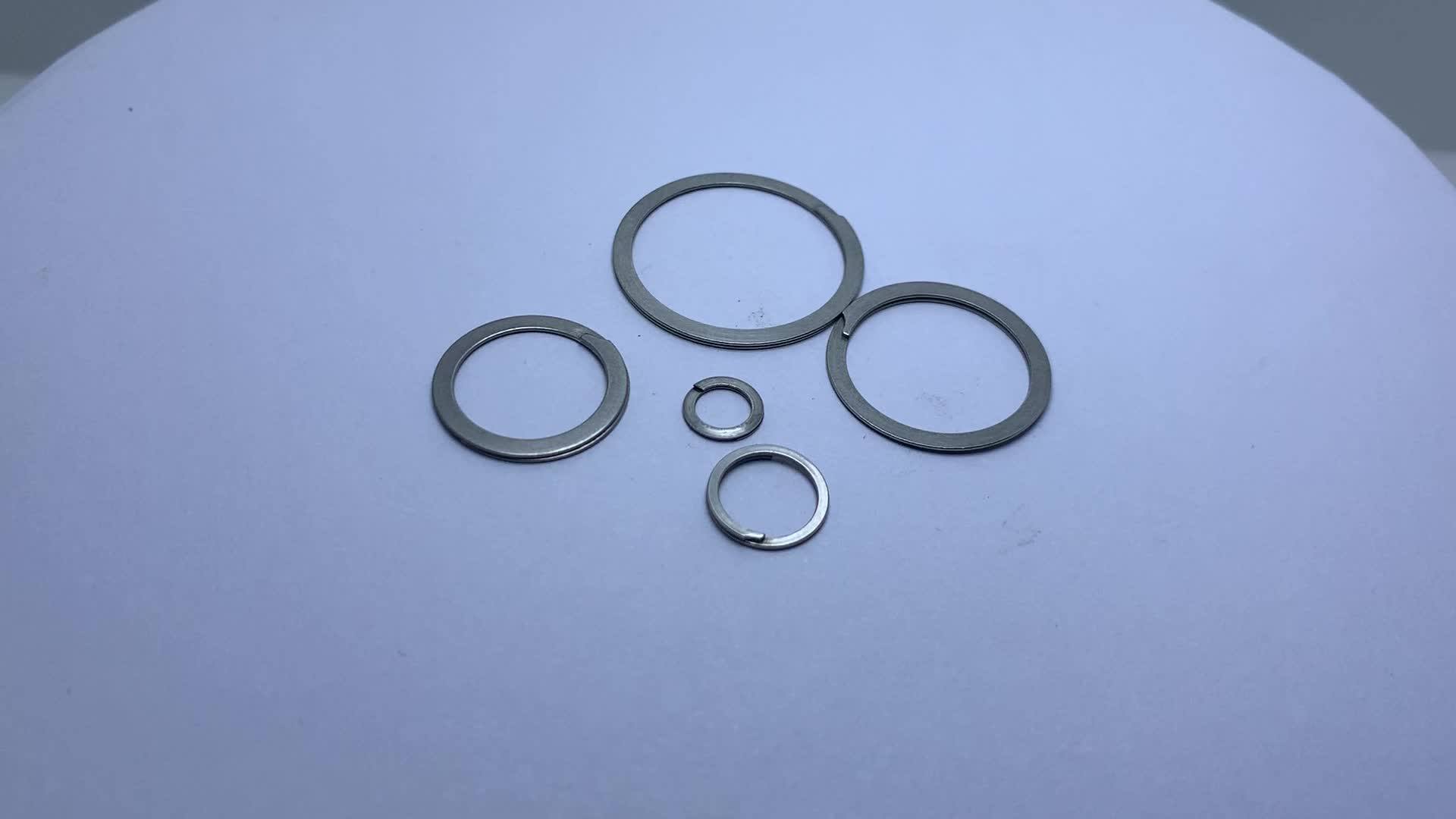 Spiral Retaining Rings Standard Of Spiral Baffle Stainless Steel Double Decker Ring Buy