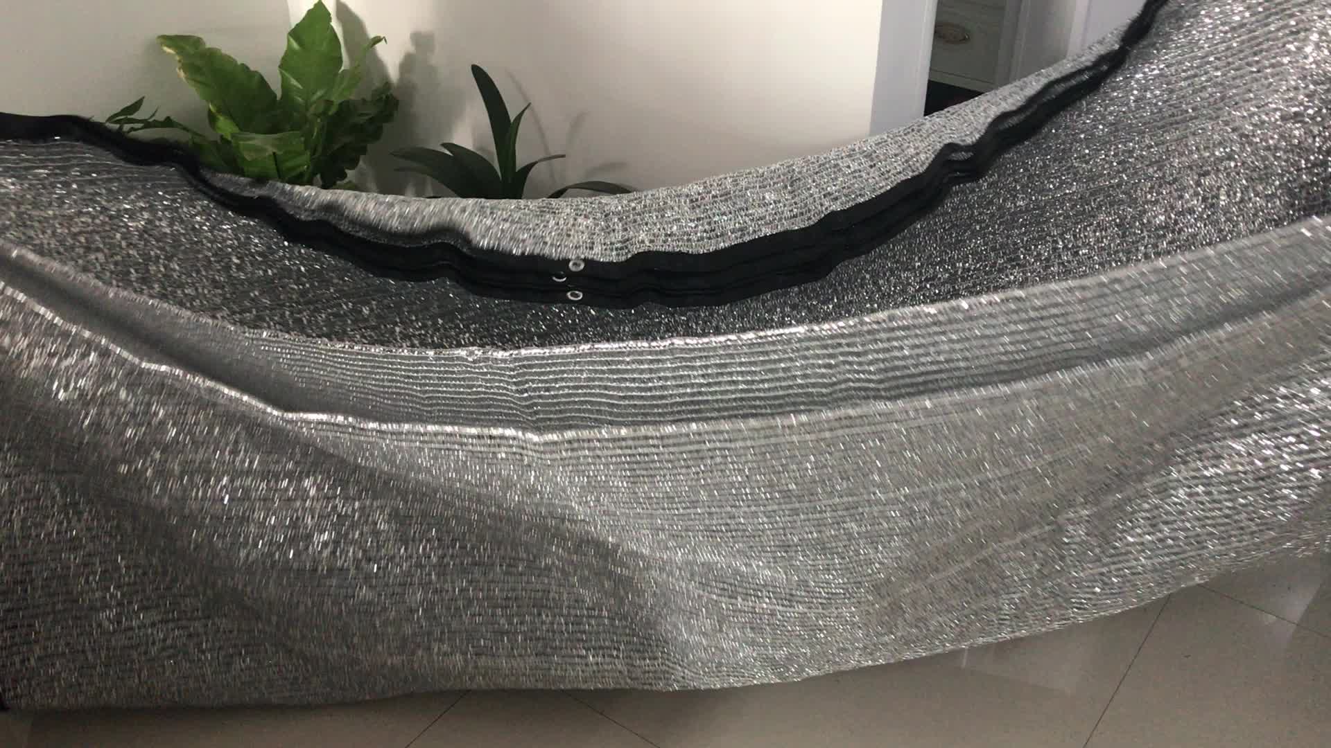 Aluminum Greenhouse Shade Cloth 60% Shade Factor Uv Blocks ...