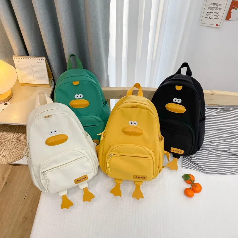Children's Backpack New Cartoon Chicken Style Lightweight Backpack Cute Baby Kindergarten Schoolbag Small Schoolbag