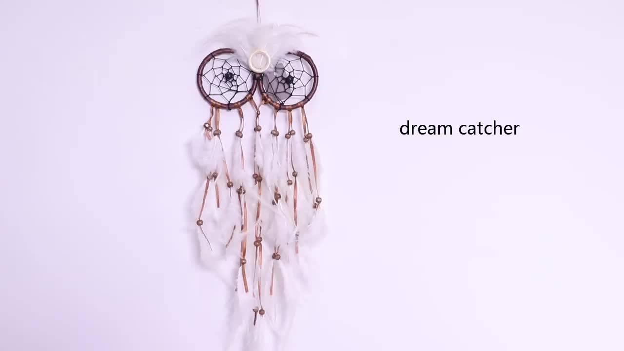 Factory Handmade Indian Feather Romantic Dream Catcher For Sale Home
