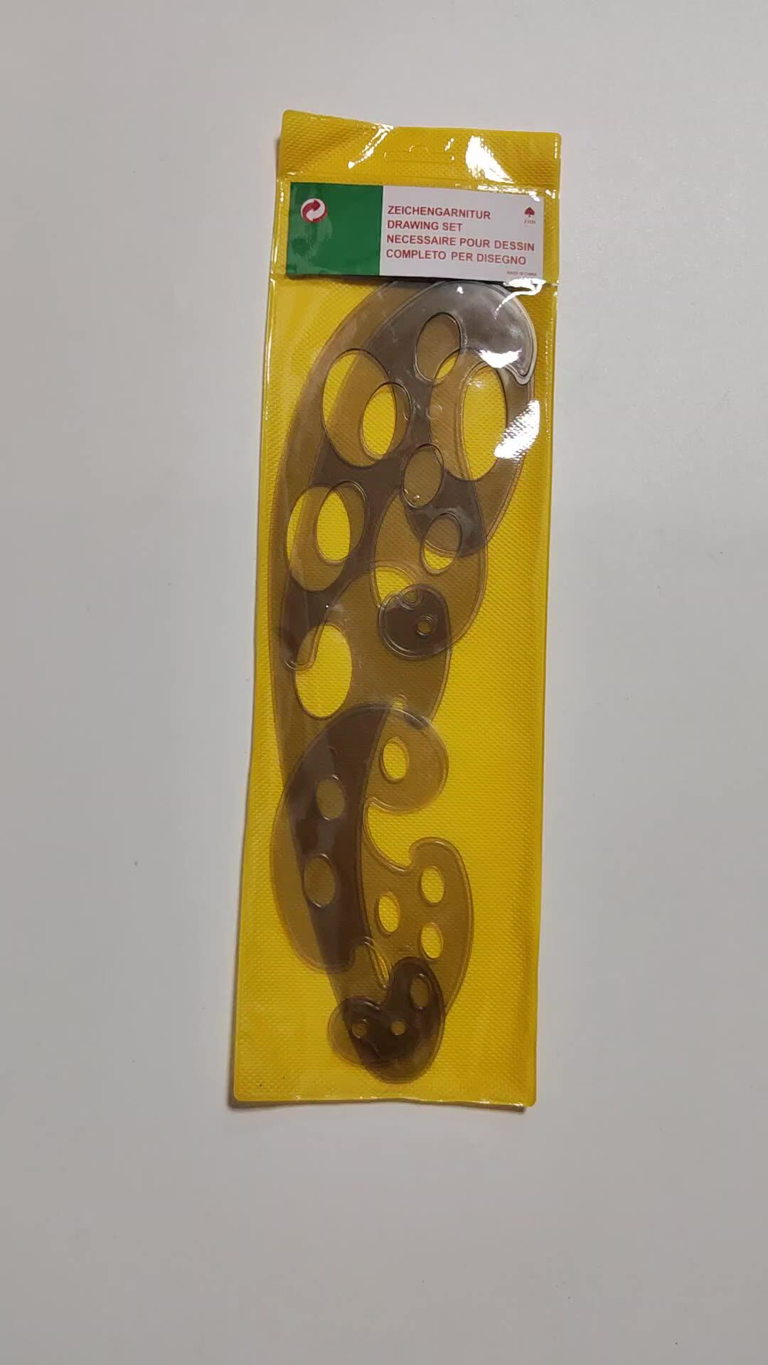 VILLCASE 3pcs French Curve Ruler Set - Plastic Sewing Template For Pattern Making, Drawing, Design