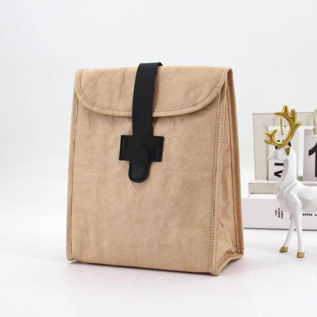 Travel Cotton Insulated Tote Bag Foldable Canvas Thermal Bag Lunch