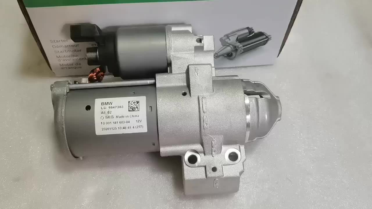 For BMW Starter Assembly 0001181603 0001181604 12V Engine Motor  
