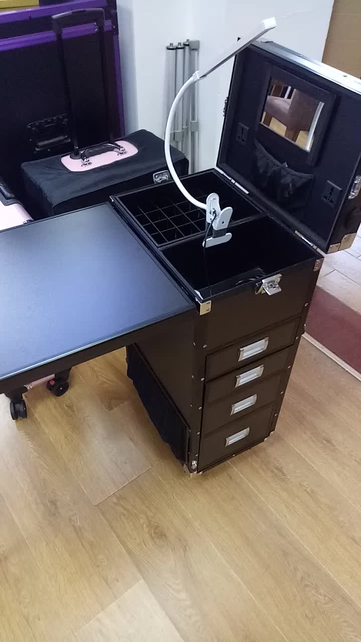 Reliable Portable Tools Storage Case Professional Nails Trolley Case