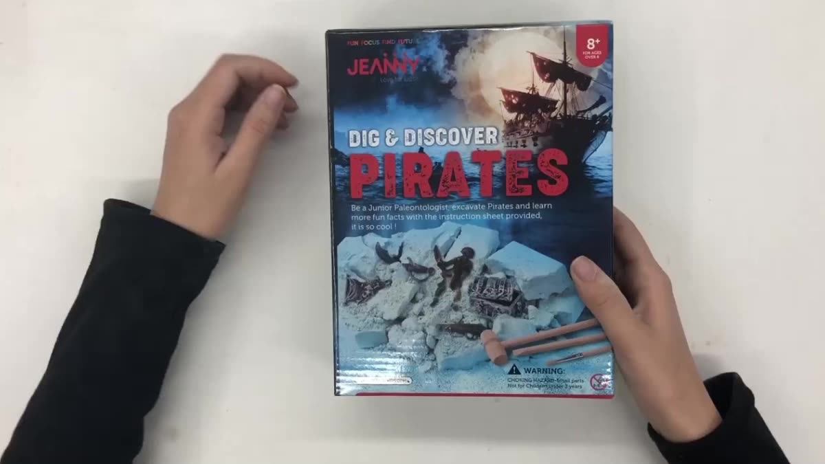 Child Toys Educational Fossil Excavation Diy Kit Science Toys Pirates
