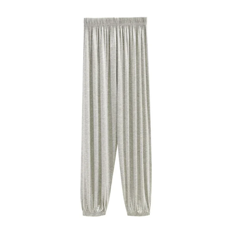 Spring and Autumn Moda Long Lantern Mosquitoproof Women's Wide Leg Summer Thin Version Sports Casual Loose Chiffon Slimming Matchable Drawstring Pants