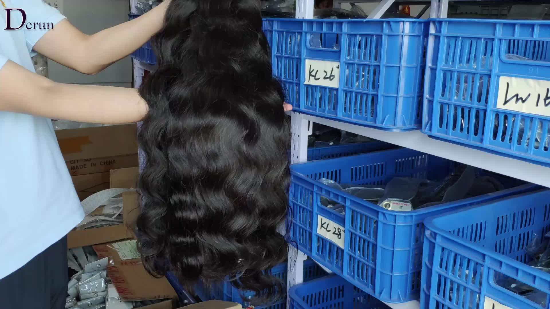 Derun Hair Company Grade 9a 10a 11a Cuticle Aligned Virgin Hair Body