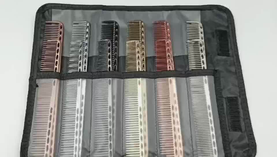 Hot Sell Salon Hair Comb Barber Space Aluminum Hair Metal Cutting Comb