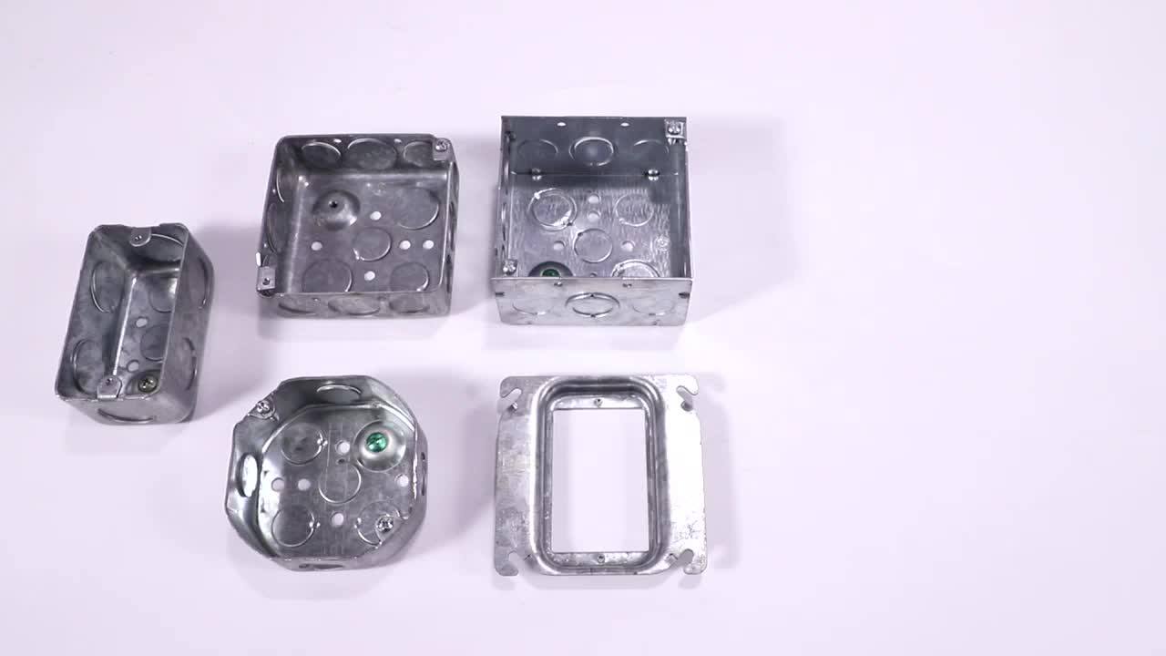 5x5 Square Steel City Galvanized Junction Conduit Box 11/2" Deep Buy