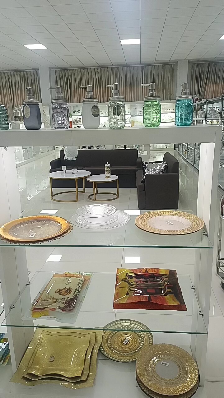 12.6 Inches Clear Wedding Gold Glass Plates Wholesale Silver Gold