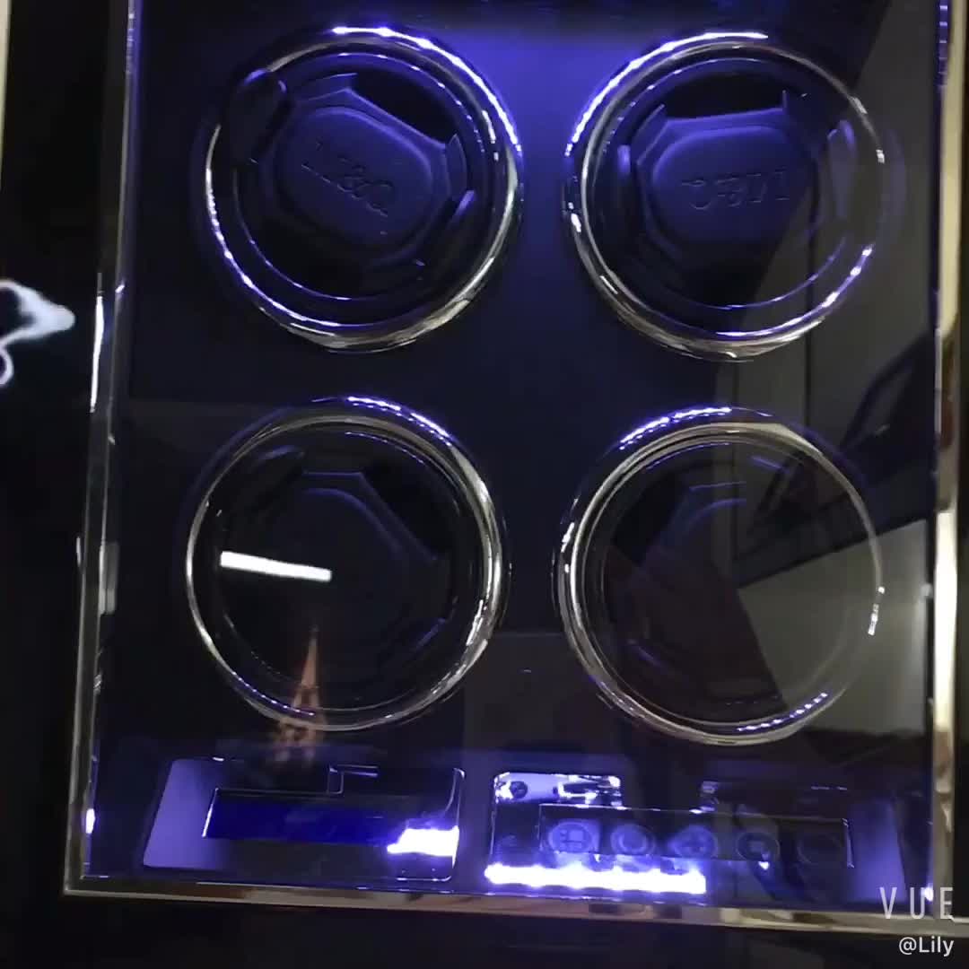 Automatic Watch Winder 12 Winder Case Lcd Control New Japan Motor Watch