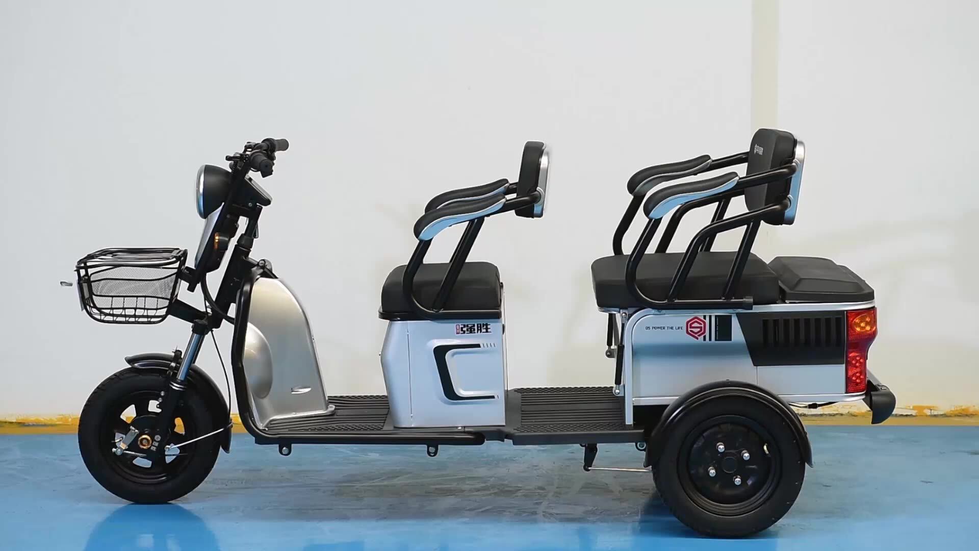 Foldable Rear Seat Electric Tricycles For Adults From China Bicicleta