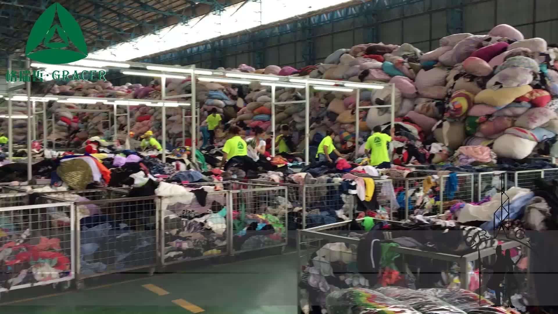 Bulk Wholesale Brand Name High End Cotton Dress Second Hand Clothes