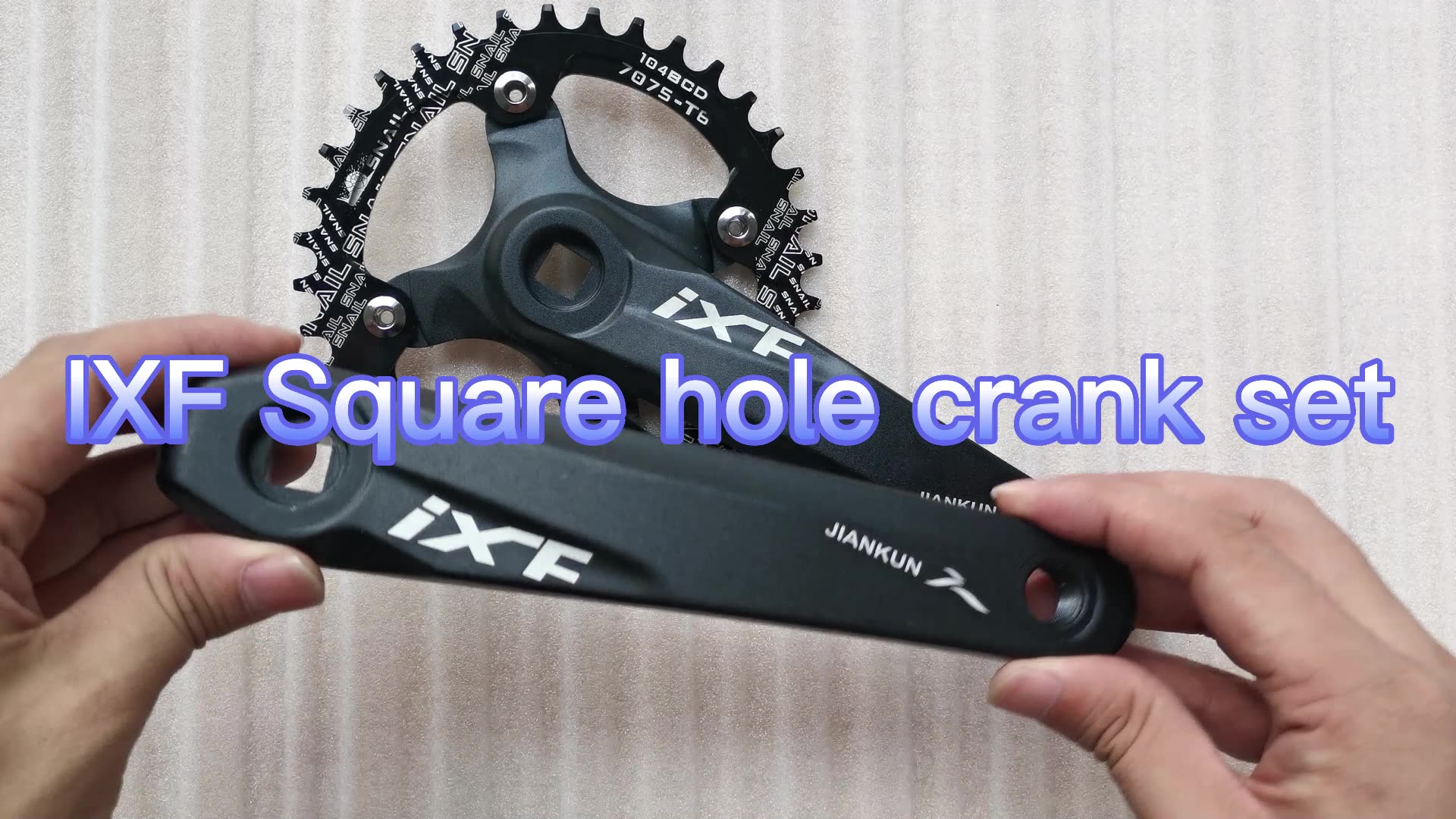 IXF Mountain Bike Crankset Mtb Square Tip Crank 104 Bcd Candle Pe