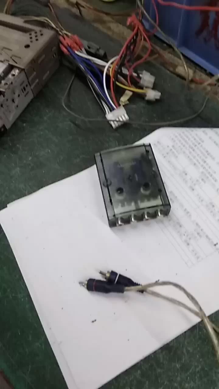 High To Low Audio Line Converter - Car Speaker To RCA Signal Adapter With Adjustable Output